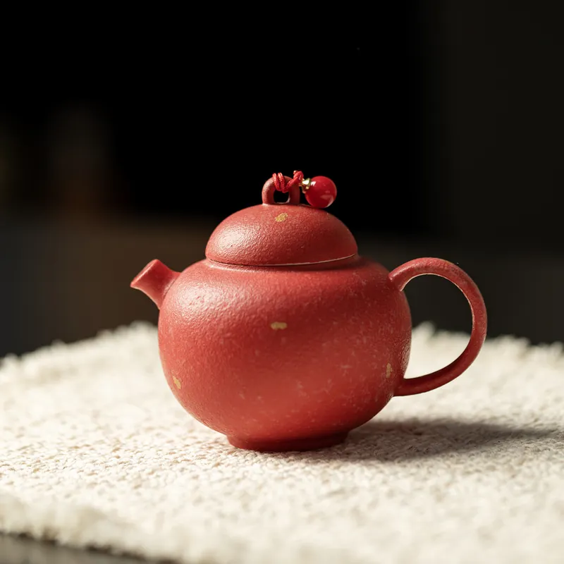 Factory Direct Premium Gold Fleck Ceramic Teapot with Filter Ball and Side Handle 2 Factory Direct Premium Gold Fleck Ceramic Teapot with Filter Ball and Side Handle - Image 2