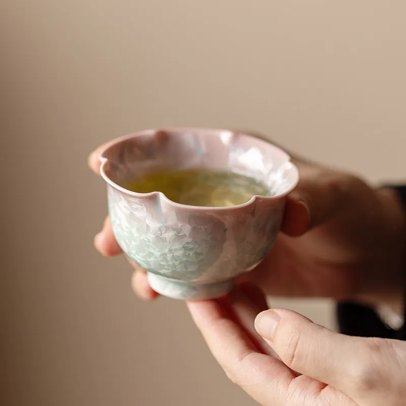 Miyan Crystalline Glaze Kiln Change Large Ceramic Gongfu Owner Tea Cup