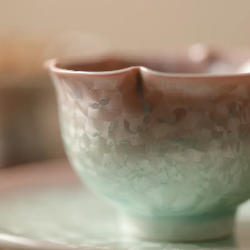 Miyan Crystalline Glaze Kiln Change Large Ceramic Gongfu Owner Tea Cup 2 Miyan Crystalline Glaze Kiln Change Large Ceramic Gongfu Owner Tea Cup - Image 2