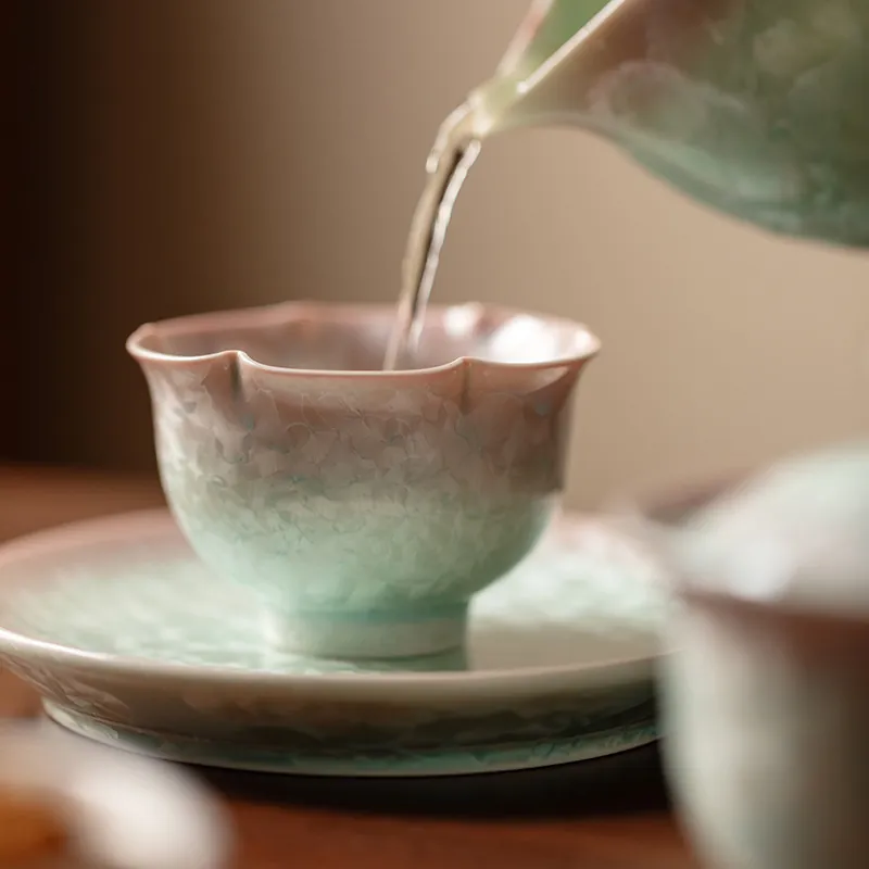 Miyan Crystalline Glaze Kiln Change Large Ceramic Gongfu Owner Tea Cup 3 Miyan Crystalline Glaze Kiln Change Large Ceramic Gongfu Owner Tea Cup - Image 3