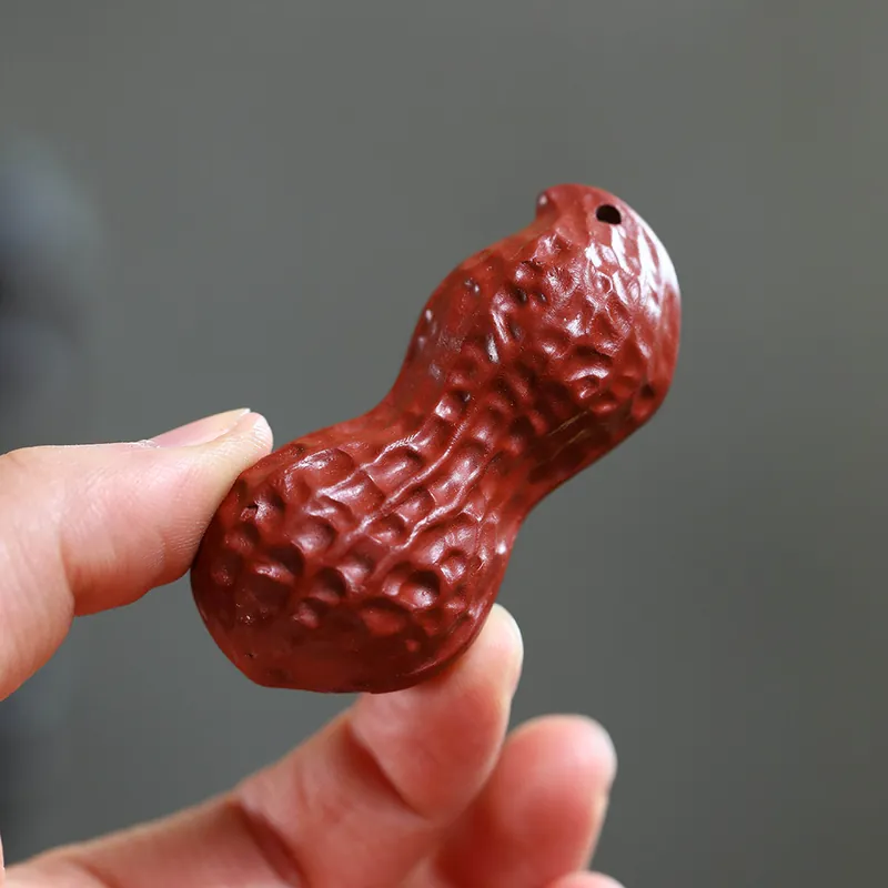 Wholesale Yixing Zisha Peanut Tea Pet Handheld Tea Tray Decor Ornament